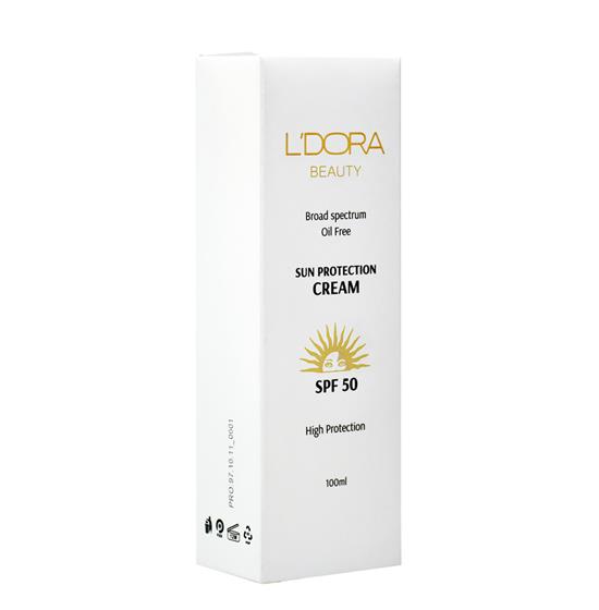کرم ضدآفتاب بدون رنگ و فاقد چربی SPF50 لدورا