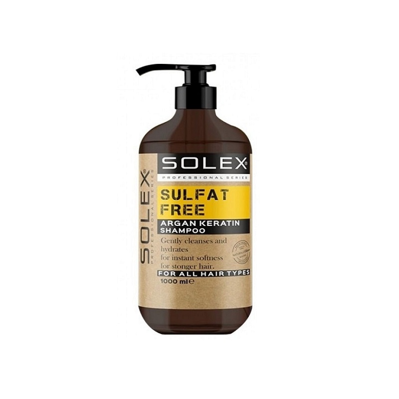 شامپو SOLEX بدون سولفات حاوی روغن آرگان