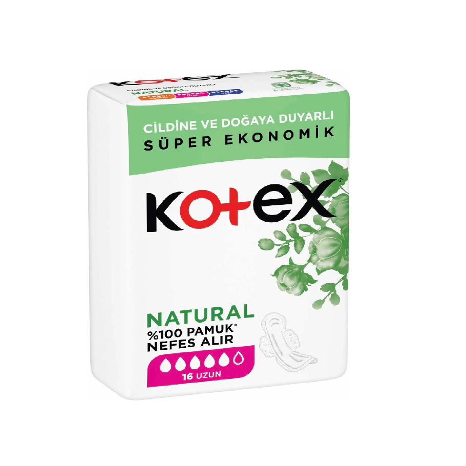 نواربهداشتی کوتکس مدل Natural بسته 16 عددی