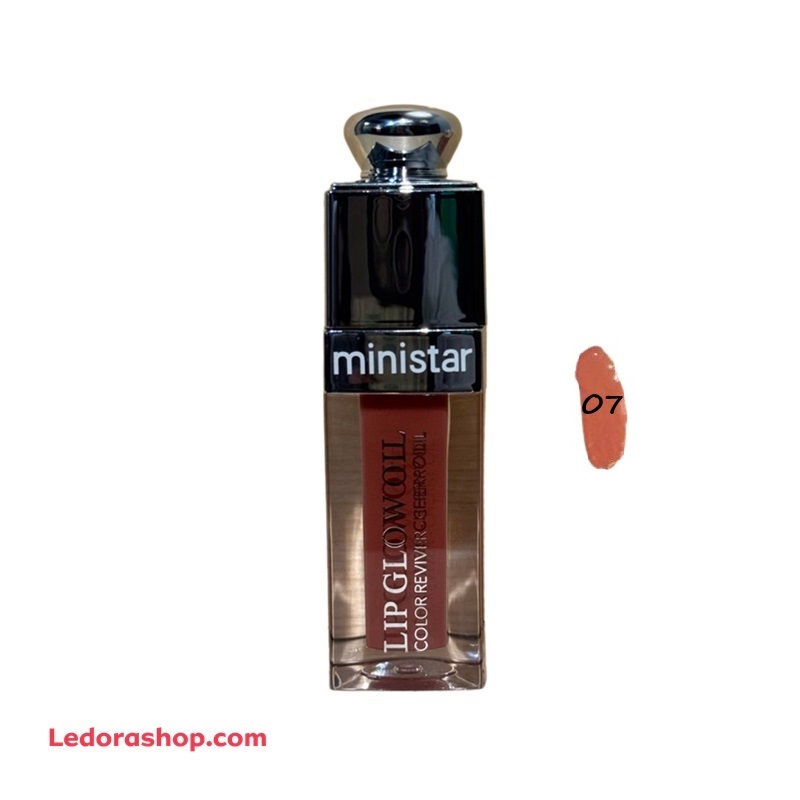رژلب مایع مینی استار سری رنگ‌های گیلاسی کد 07  طرح Dior حجم 12 میلی لیتر