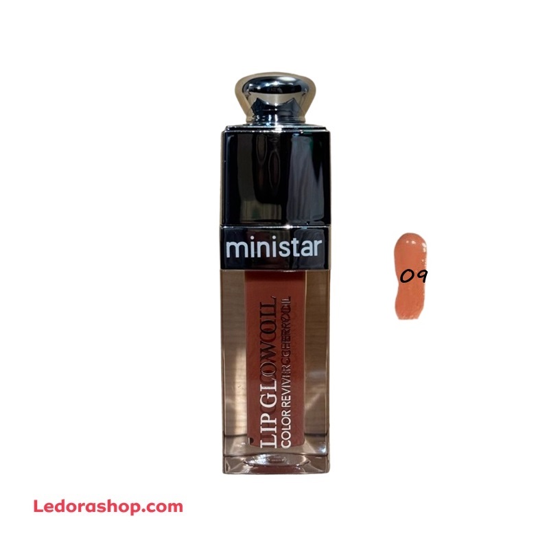 رژلب مایع مینی استار سری رنگ‌های گیلاسی کد 09  طرح Dior حجم 12 میلی لیتر