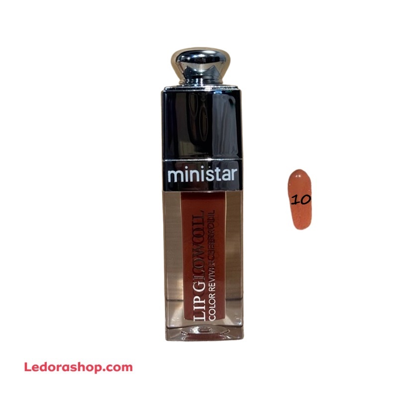 رژلب مایع مینی استار سری رنگ‌های گیلاسی کد 10  طرح Dior حجم 12 میلی لیتر