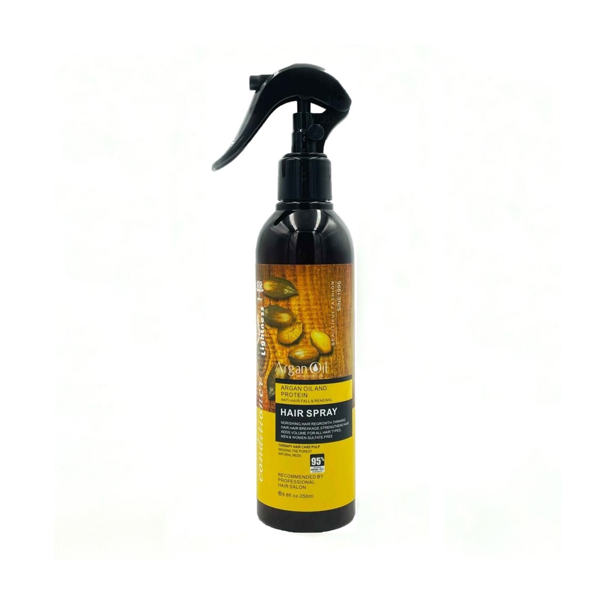 اسپری دوفاز مو لایتنس حاوی روغن آرگان طبیعی حجم 250 میلی لیتر