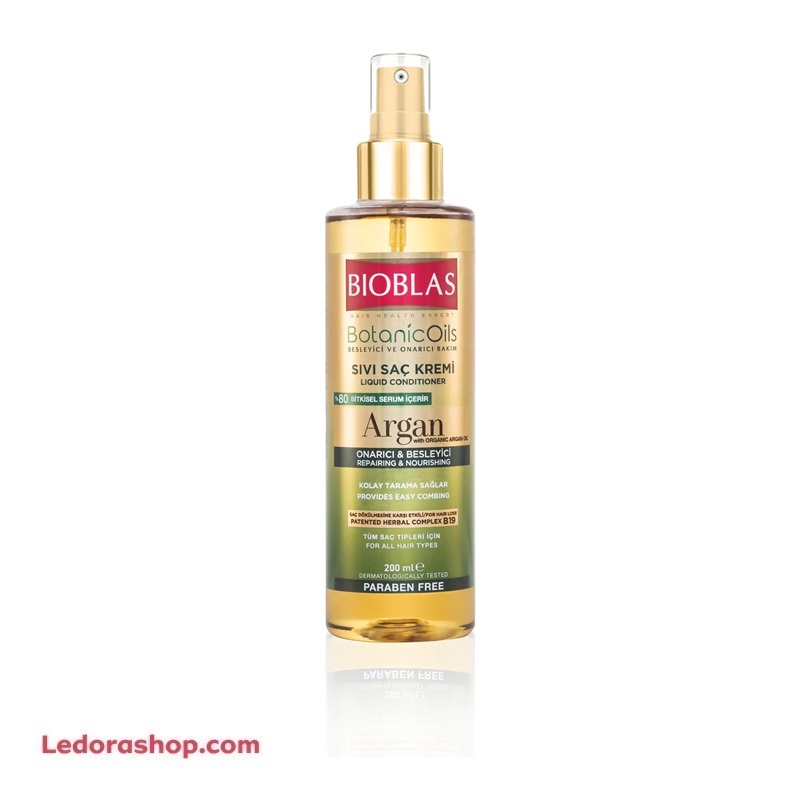 اسپری دوفاز مو بیوبلاس آرگان مدل ARGAN YAGI مناسب انوع مو حجم 200 میلی لیتر
