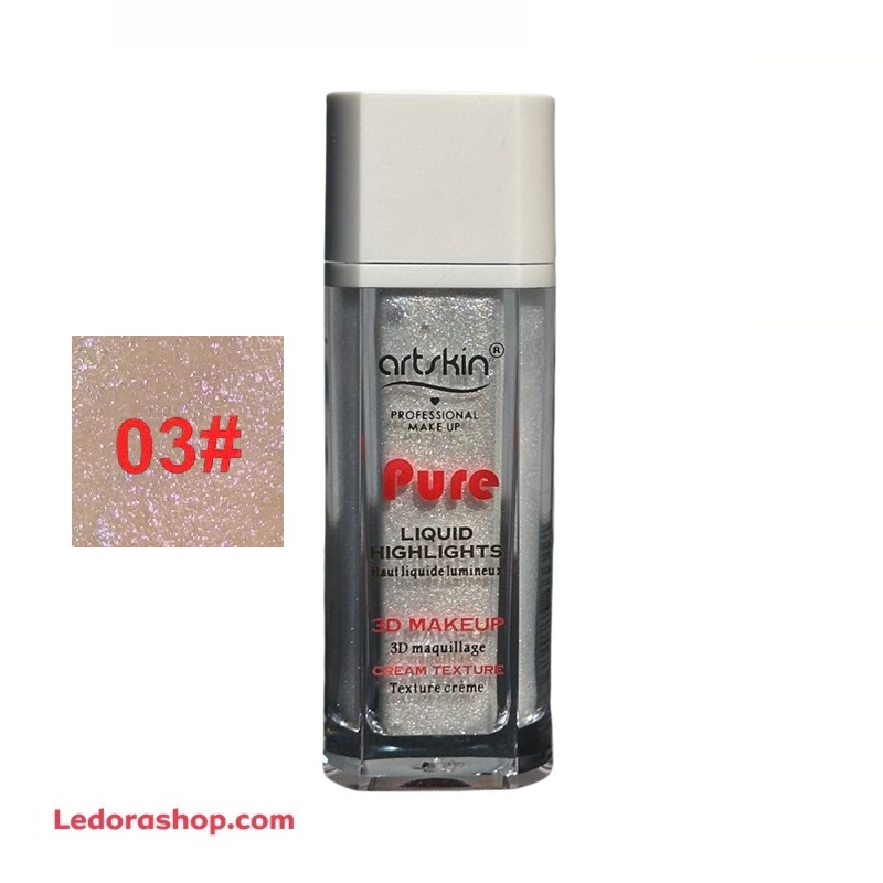 هایلایتر مایع آرت اسکین کد 03 طرح سه بعدی سری Pure وزن 11 گرم