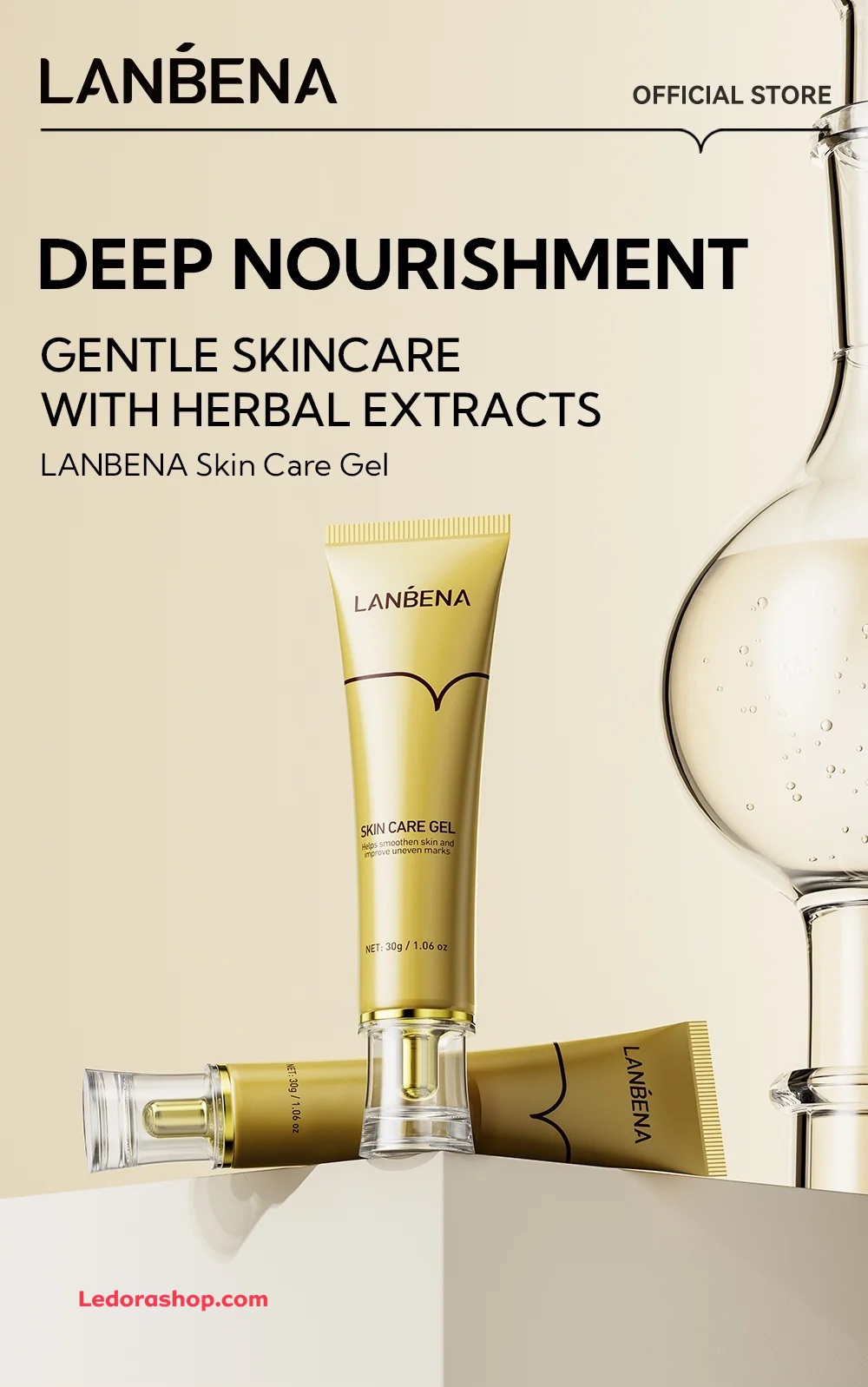 ژل ترمیم کننده جوش اسکار و آکنه لانبنا